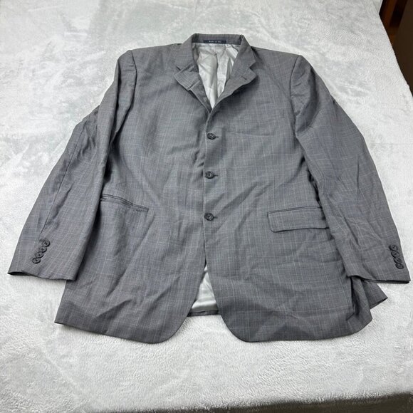 Burberry Grey Blazer 100% Wool Men’s Size 46 - Picture 10 of 15